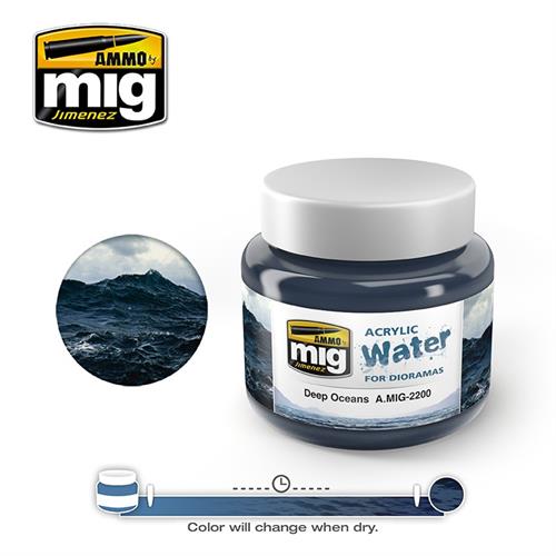 A.MIG 2200 Deep oceans acrylic water